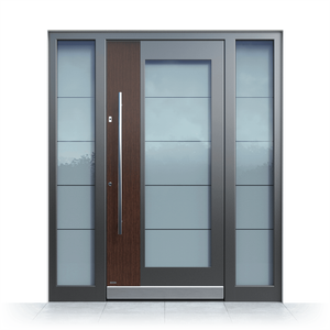 Modern Minimalist Aluminum Entrance Door