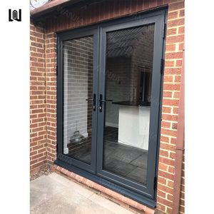 WANJIA Factory Customized Front Entry Aluminum French Doors