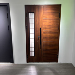 Stainless Steel Security Entry Door Multi Point Lock Anti Pry Structure Commercial Hotel Outdoor Safety Door