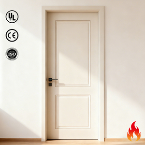 Modern Soundproof Wooden Fire Rated Hotel Security Door With Customized Size