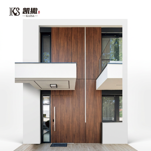 Villa Residential Modern House Entrance Exterior Casement Design Aluminum Alloy Front Pivot Entry Door for Houses