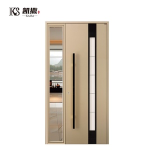 Luxury Custom Modern Anti-theft Aluminum Pivot Door for Villa Exterior