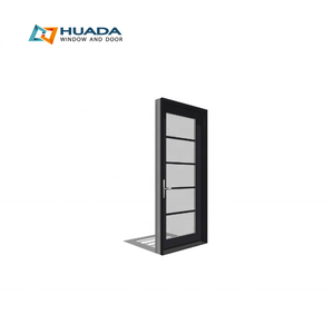 HuaDa CSA Approved Customized Casement Aluminium Glass Door Exterior
