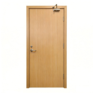 High End UL Listed Fire Proof Wood Door for Luxury Villa Entrance Custom Size Eco Veneer CE Approved