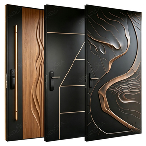 Luxury Exterior Steel Pivot Cast Aluminum Door
