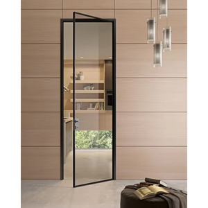 Narrow Frame Aluminum Glass Hinged Casement Door