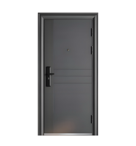 MDF Exterior Modern Steel High-Quality Bulletproof Residential Security Front Door
