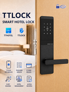 Durable Aluminum Alloy TTLock Hotel Smart Door Lock