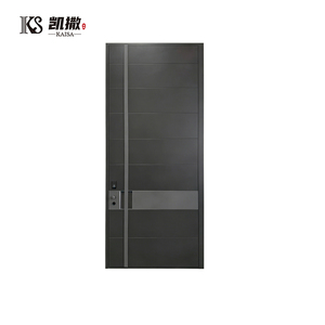 Modern Aluminium Pivot Entrance Door for Luxury Villa Front Entry Doors with Smart Lock