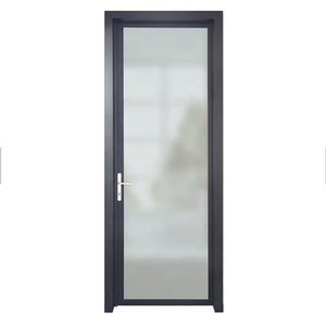 Aluminum Glass Double Glazed Swing Security Door