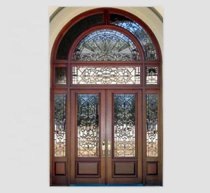 Solid Wood Luxury Big Size Entrance Door