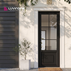 Custom Aluminum Swing Doors Energy Efficiency Double Glass Patio Door Factory Direct OEM ODM Supplier