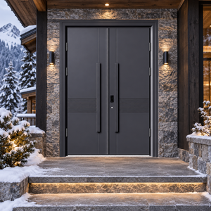 Desert Villa Bronze Double Entry Door Frame