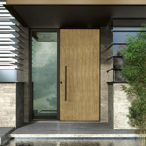 Oversized Solid Wood Main Entrance Door Design