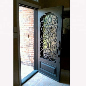 Custom Newest Modern Iron Safety Door Design in Metal Heavy Duty for Residential Villa & Commercial Building