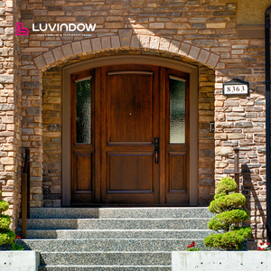 Custom Crafted Energy Efficient Insulated Solid Wood Main Door For High End Commercial Projects